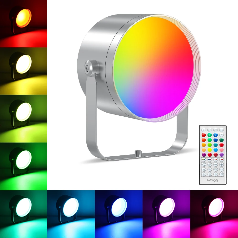 LUXCEO Mood2 RGBW Background Lamp Stage Lighting Effect Photography Light With Music Mode DJ Disco