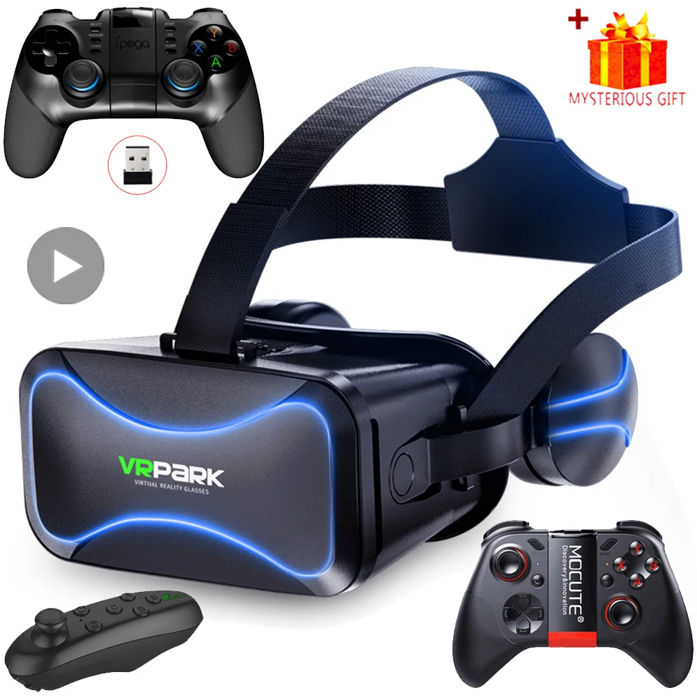 Virtual Reality 3D VR Glasses Headset Smart Phone Goggles Helmet Device Lenses Smartphone Viar