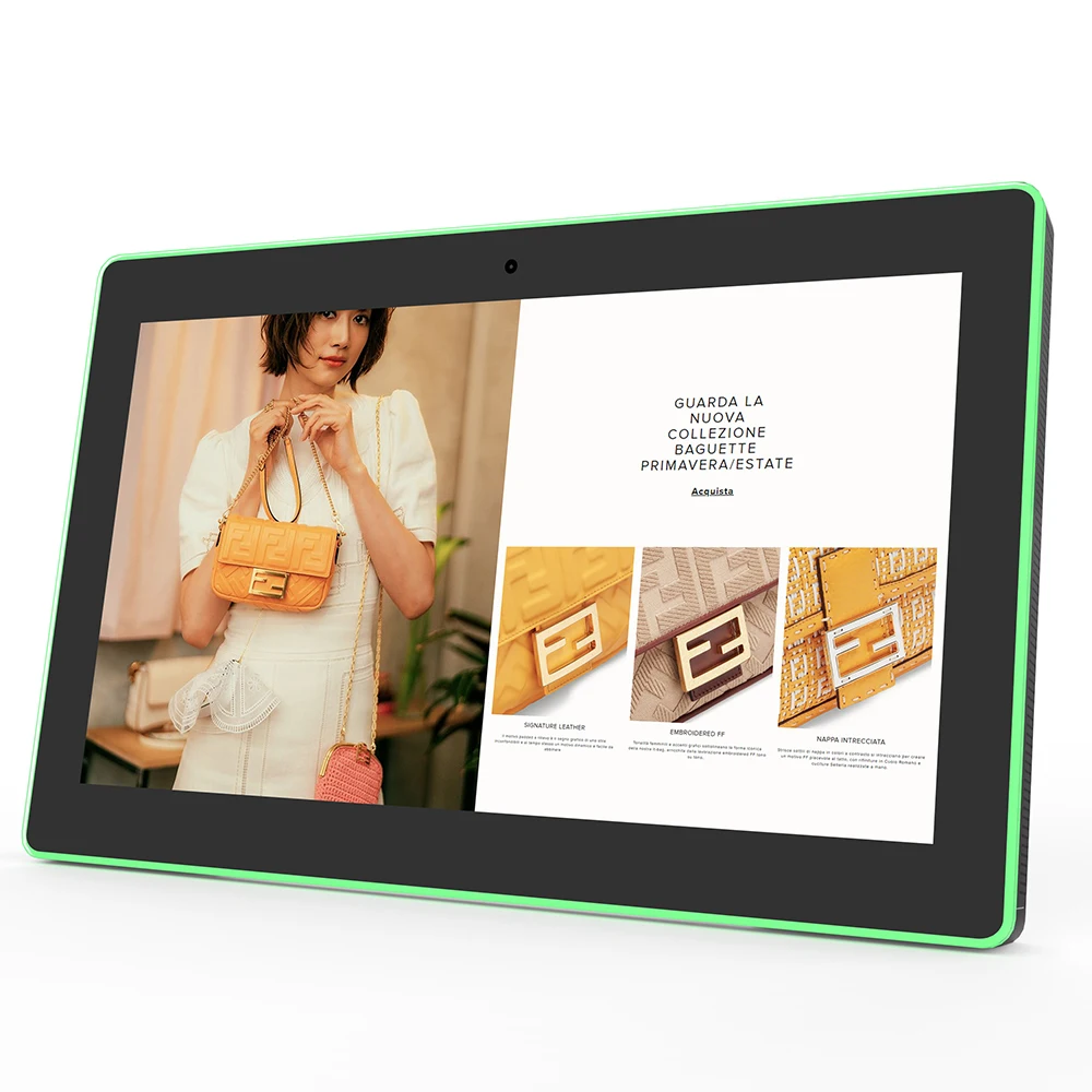 15.6 inch Wall mounted Android PoE tablet pc with LED indicator HEXA core, 2GB DDR3, 16GB flash, BT,