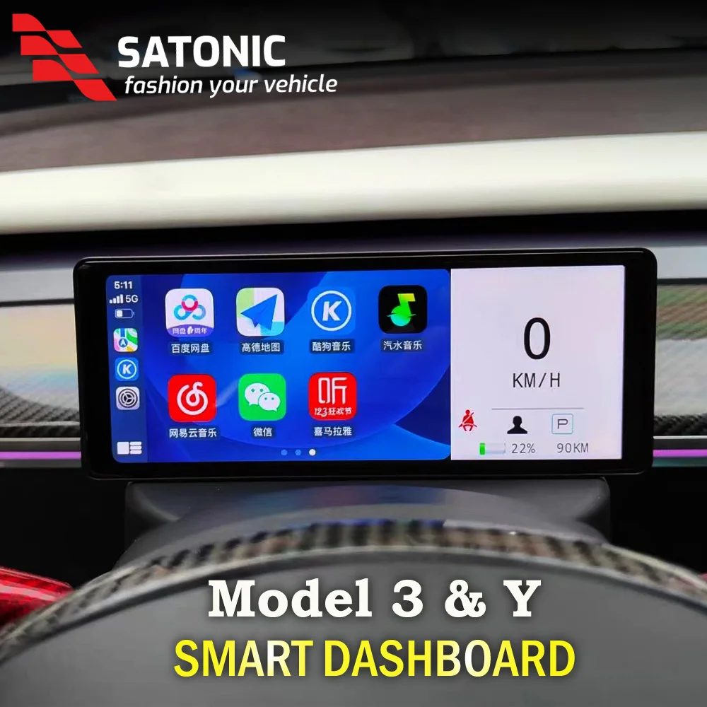 6.2'' Model 3 Y Ultra Dashboard Screen  Cluster Instrument Display for Tesla Model 3 y 1080HD