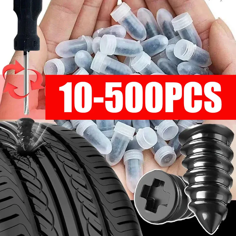 Car Vacuum Tyre Repair Neil 500/10Pcs Truck Motorcycle Scooter Rubber Tire Puncture Repair Set Glue