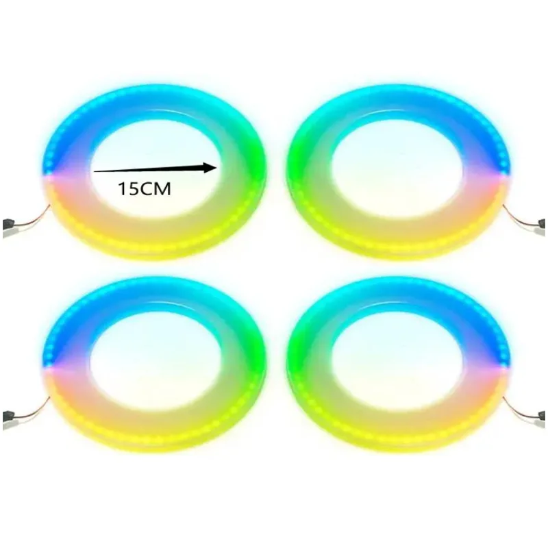 15CM Symphony Speakers 64-color RGB Car Accesorries Car Ambient Lights Speakers for Vehicles