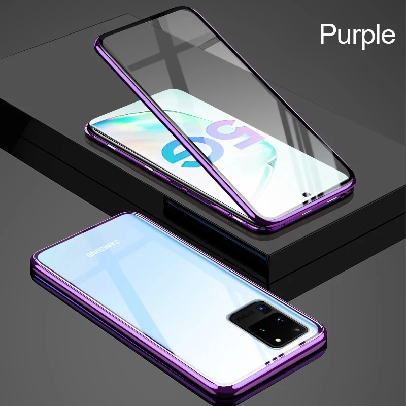 360 Magnetic full cover Samsung for Galaxy A54 A53 A51 A12 A32 S23 S21 A71 A33 A52 A72 M32 S22 metal