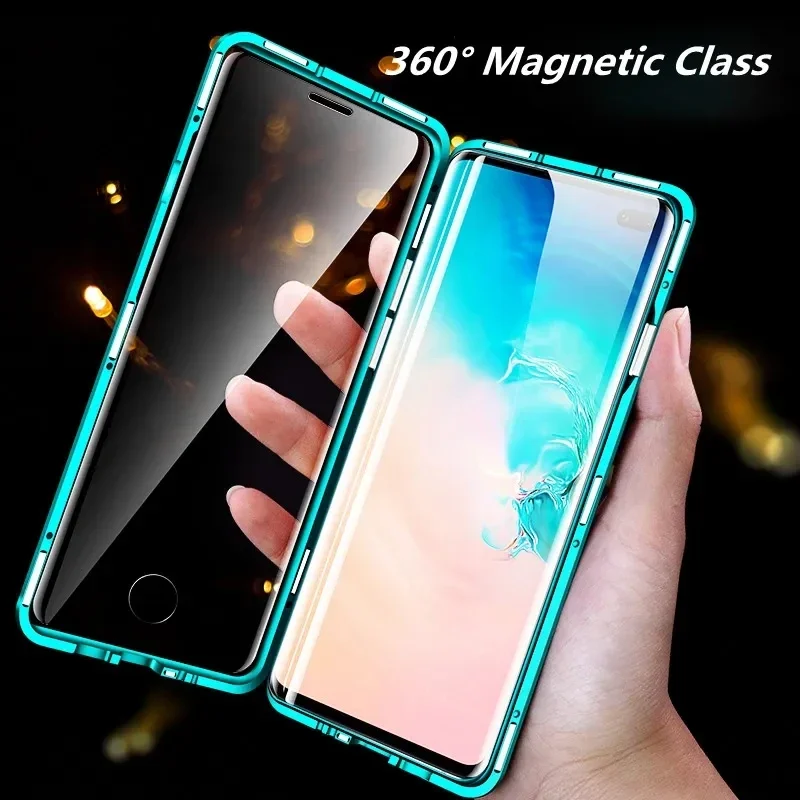 Full Wrap Metal Bezel Case For Samsung Galaxy S23 S22 Ultra S21 S20 FE S9 S10 Note 10 20 Lite Plus