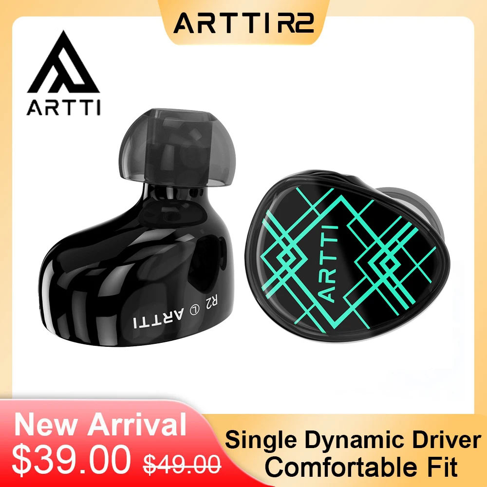 ARTTI R2 In-Ear HiFi Earphones 10mm Beryllium Diaphragm Dynamic Coil Wired IEMs Monitor Headphone
