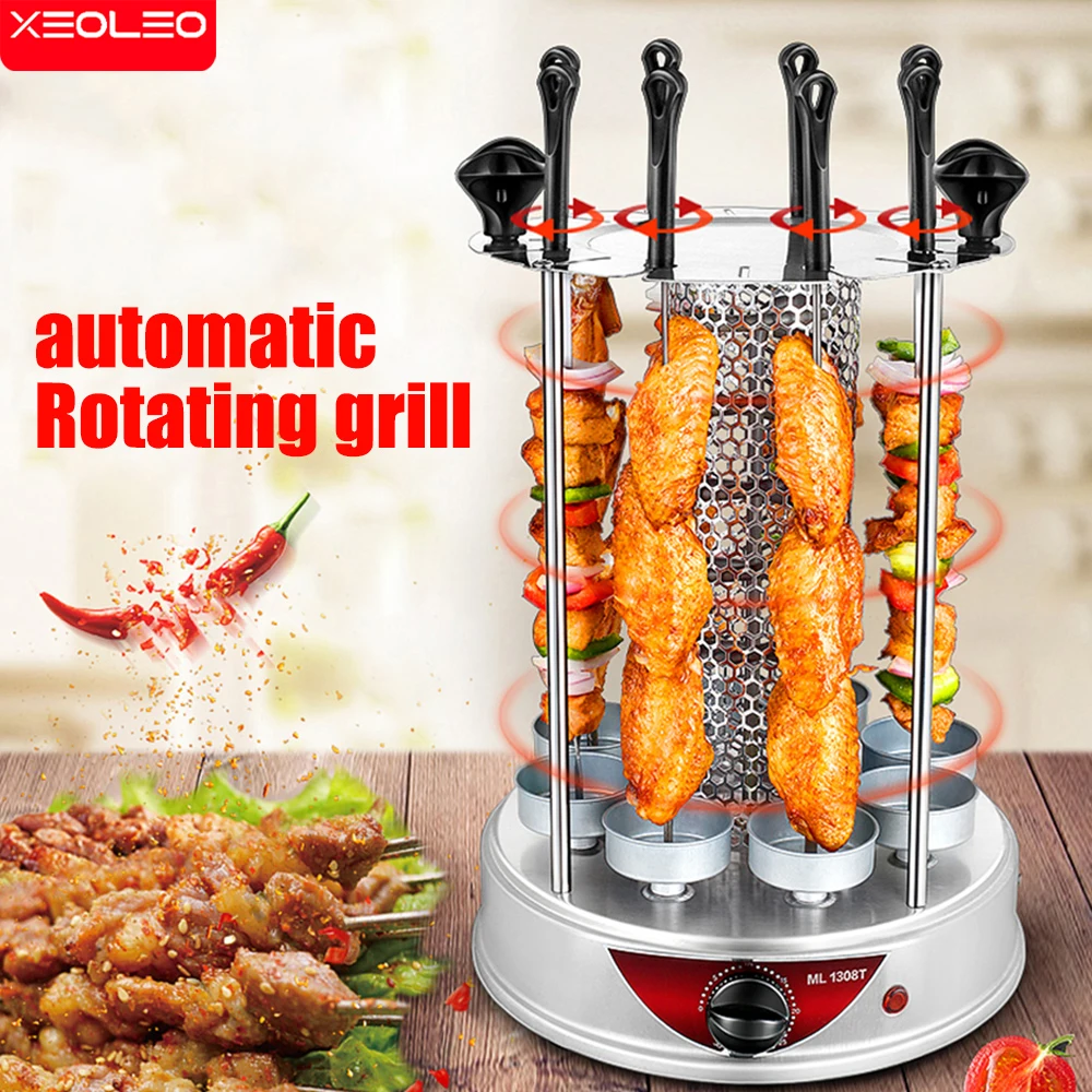XEOLEO Electric Barbecue Portable Griller Oven Home Smokeless BBQ Grill Skewer Meat Restaurant Roast
