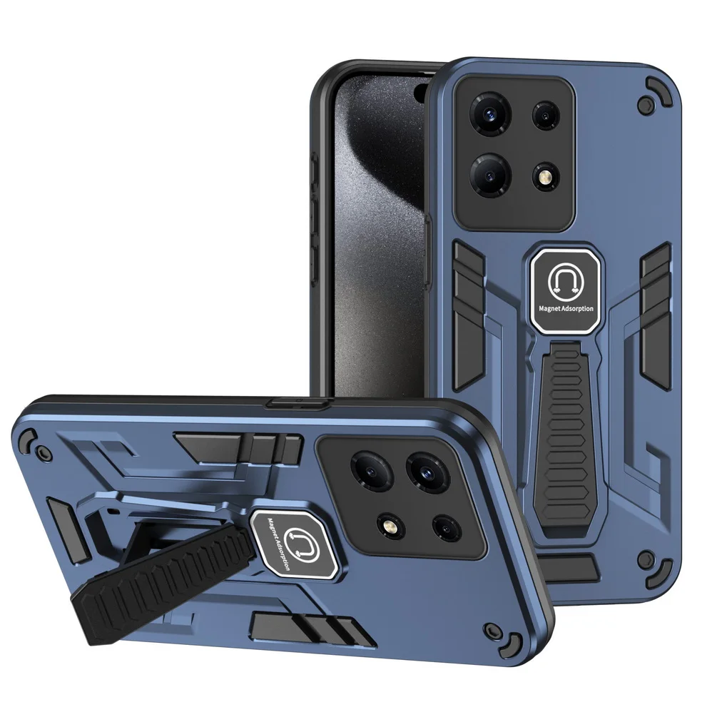 For Infinix Note 30 Pro VIP 12 G96 Hot 30i 30 Play 20s Cover Multiple Dual Shaped Car Stand Phone