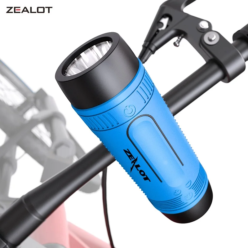 ZEALOT S1 Wireless Bluetooth Speaker Outdoor Portable Bicycle rading Speaker mini Column +Power
