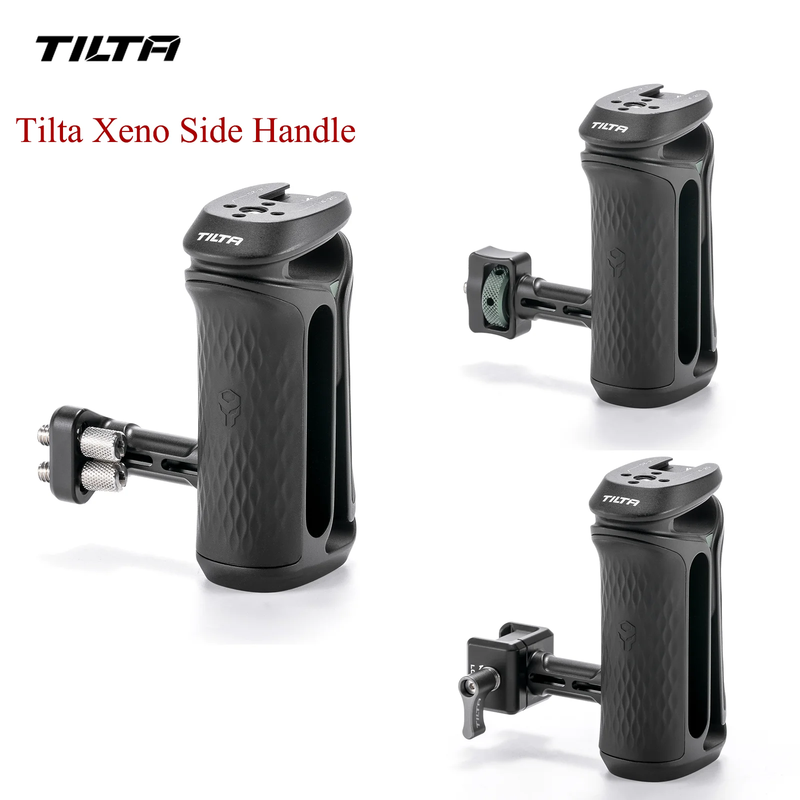 TILTA Xeno Side Handle 1/4"-20 with Locating Pins/NATO/Dual 1/4"-20 for camera cage Sony Canon Nikon