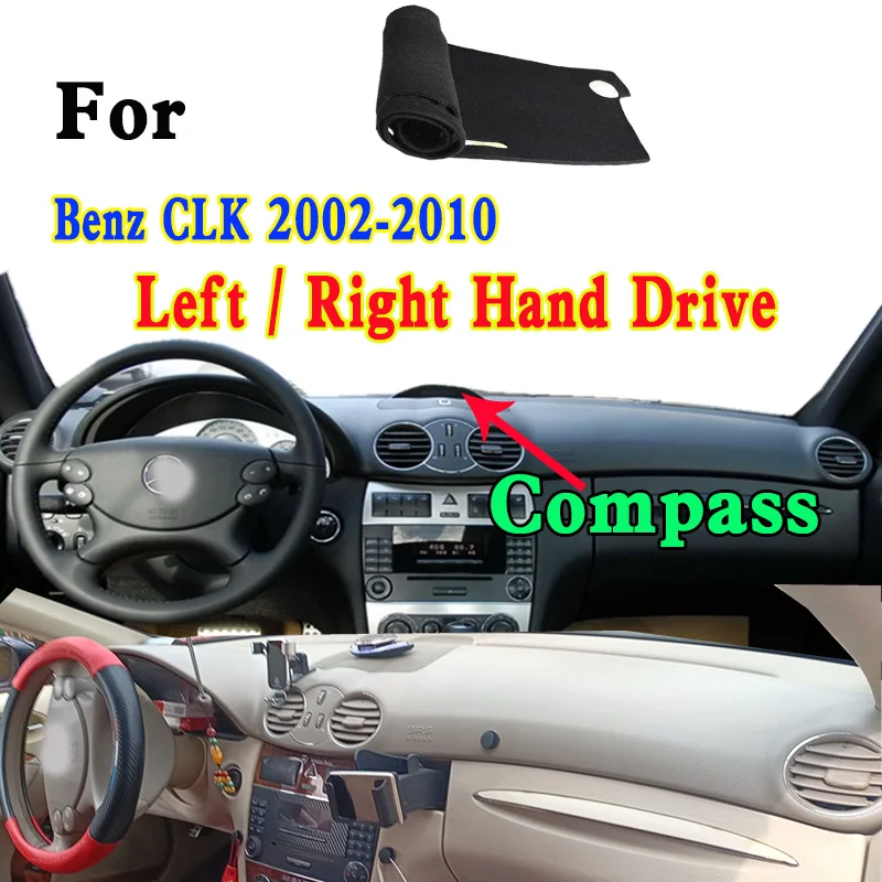 For Benz CLK 350 320 500 280 200 240 W209 A209 C209 Car Dashmat Dashboard Cover Instrument Panel