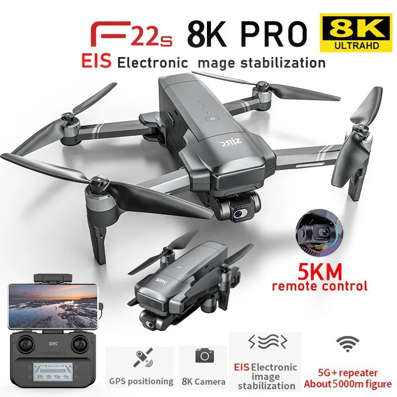 New F22S/F11S GPS professional drone 8K dual camera 2-axis gimbal RC helicopter 5KM laser obstacle