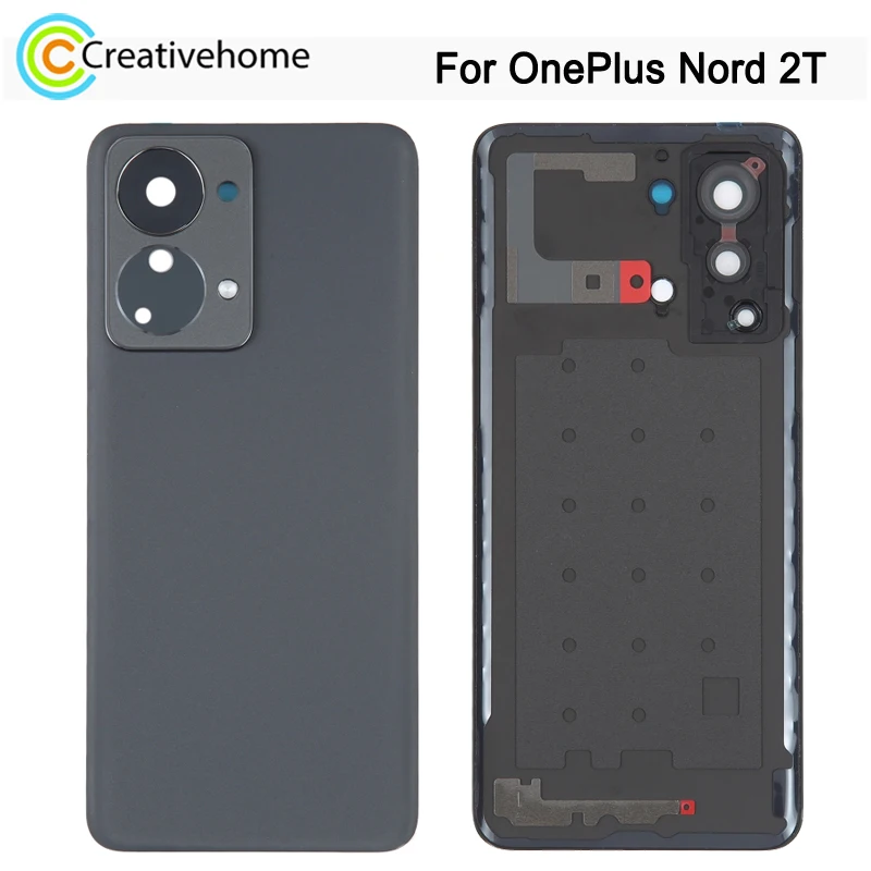 Battery Back Cover For OnePlus Nord 2T CPH2399 CPH2401 Rear Cover Repair Spare Part