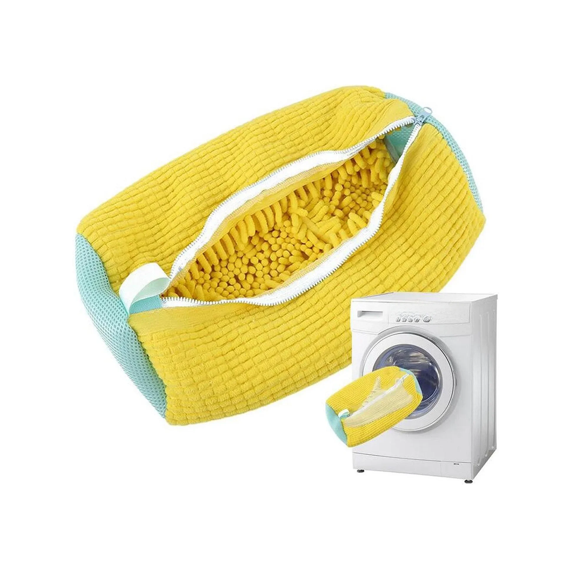 Wash Bag Padded Net Laundry Shoes Protector Fluffy fibers Polyester Washing Shoes Machine Friendly