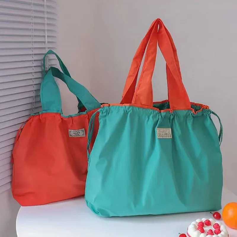 1PC Environmentally Friendly Shopping Bag, Foldable One Shoulder Carrying Bag, Portable Supermarket