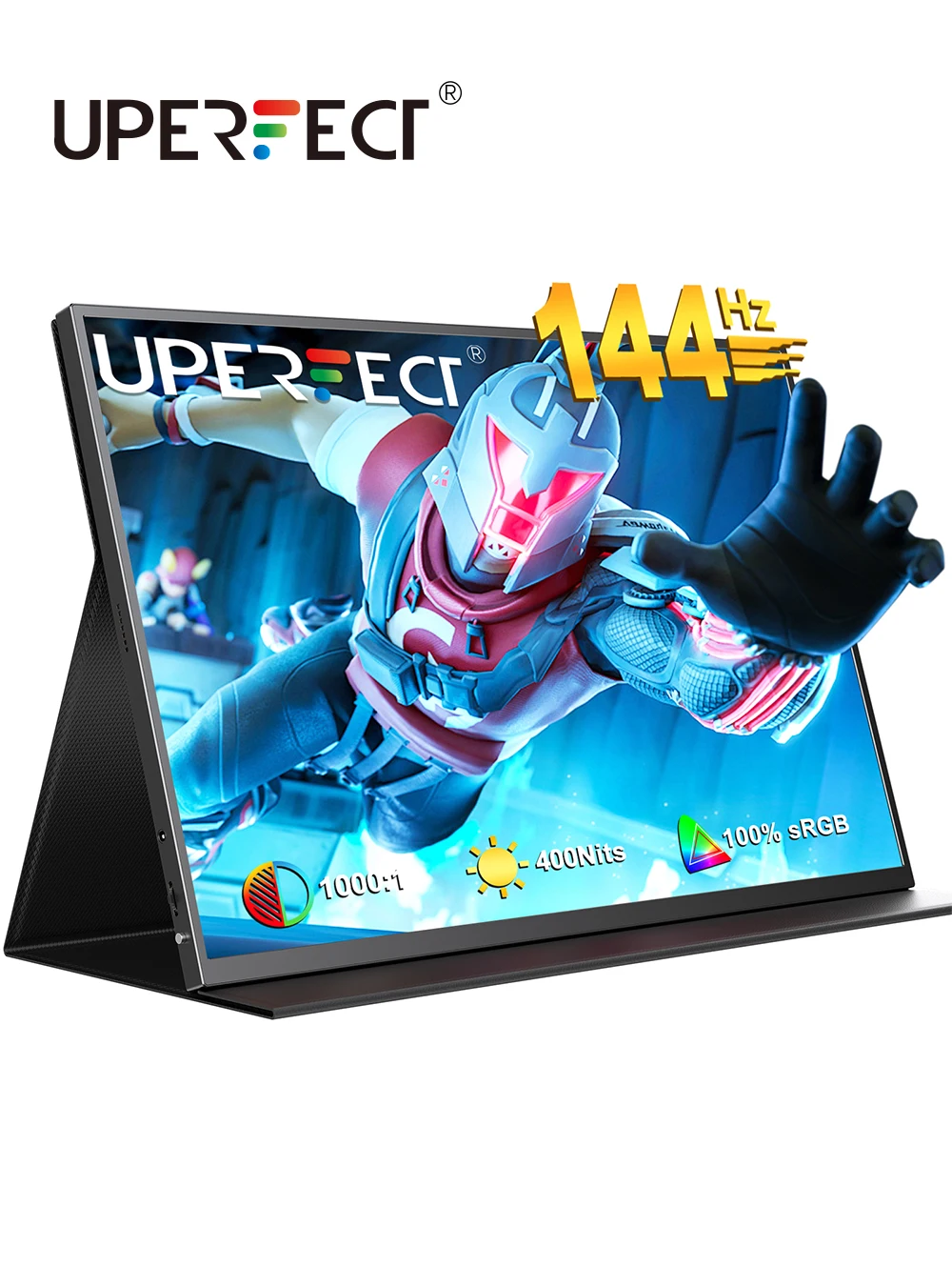 UPERFECT 2K 144Hz Portable Gaming Monitor 18" 2560x1600 QHD 100% DCI-P3 IPS HDR HDMI Ultra Slim