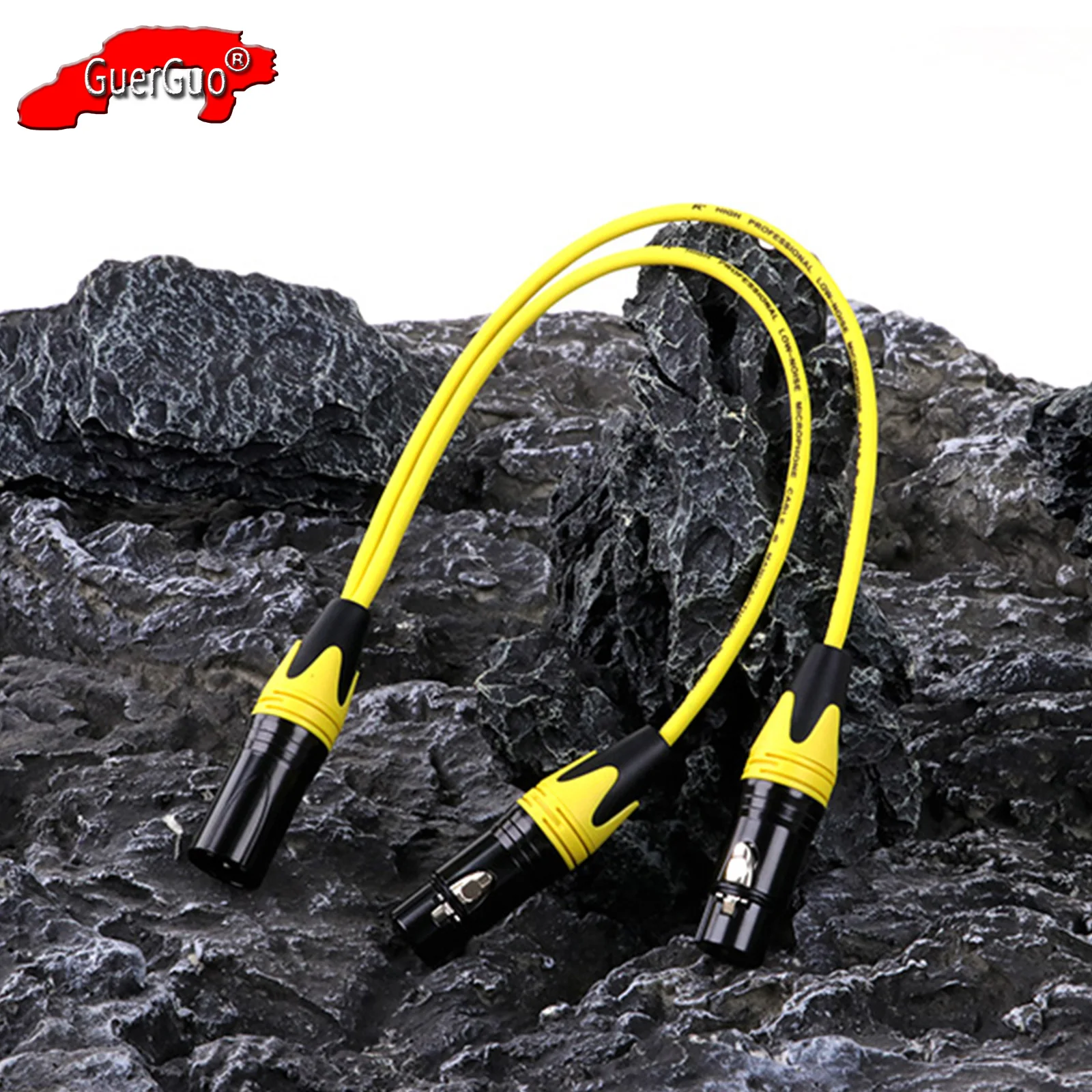 0.2M-30M XLR Y Splitter Audio Cord 3Pin XLR Male to Double XLR Female Jack MIC Adapter Converter