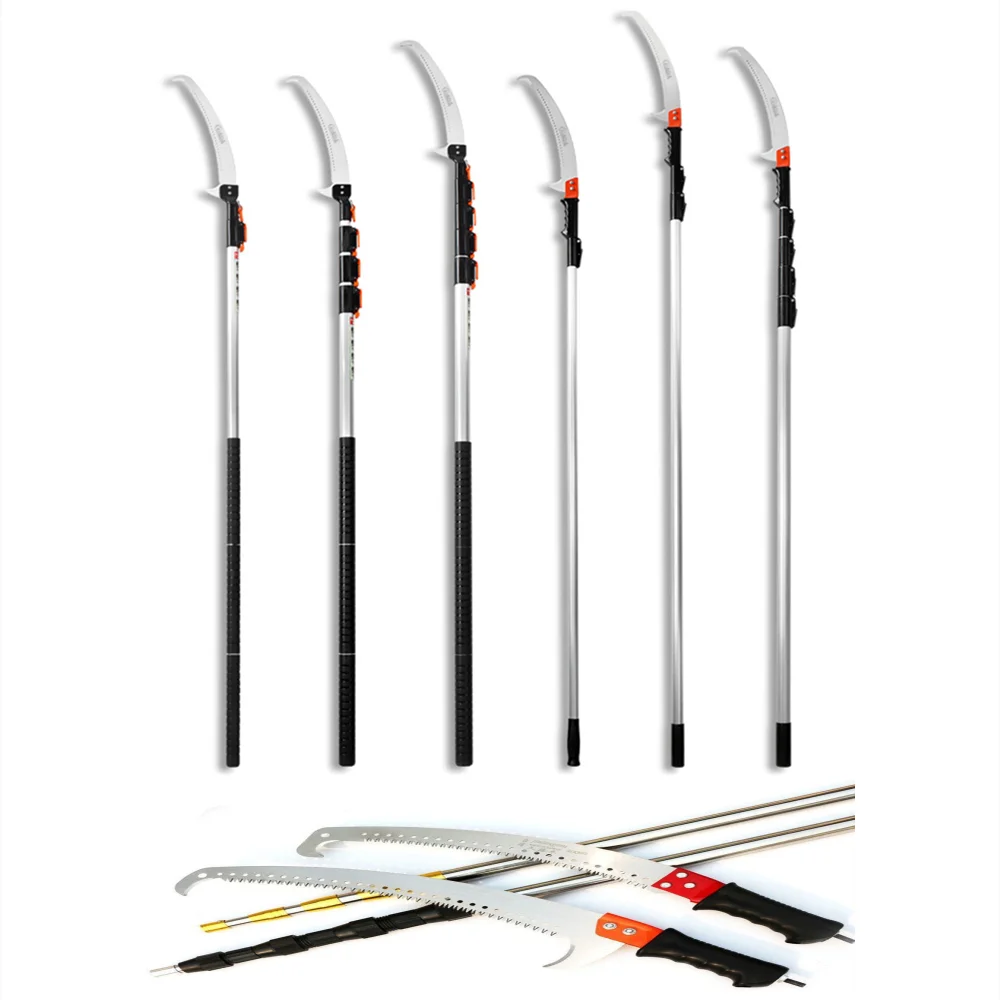 Multifunctional Stainless Steel Telescopic Pole High Altitude Branch Saw Garden Fruit Tree Saw