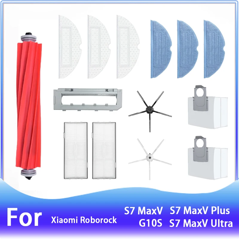 For Roborock S7 S70 S7Max T7S T7S Plus Robot Vacuum Cleaner Accessories Main Brush cover Hepa Filter
