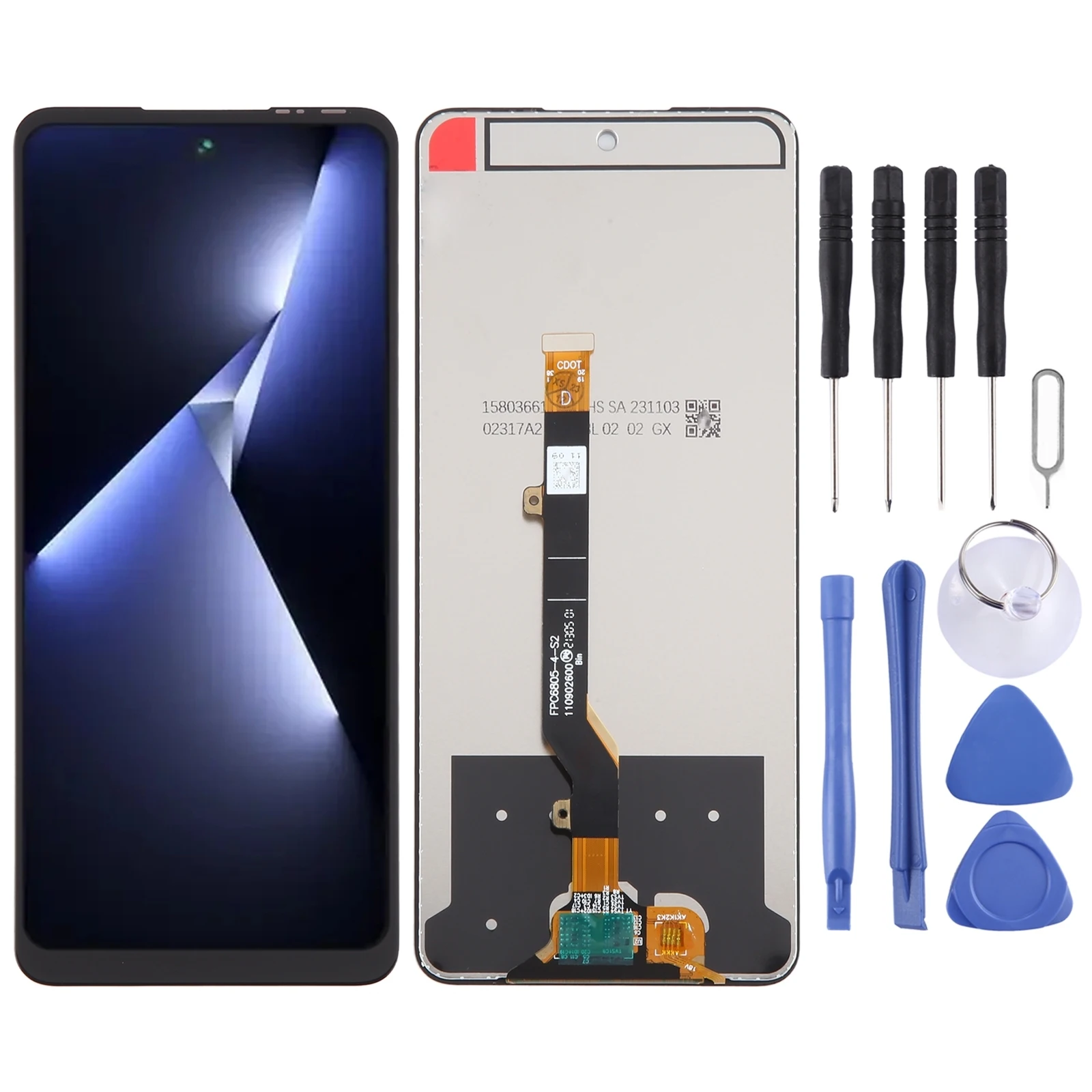 LCD Screen for Tecno Pova 5 Pro LH8n with Digitizer Full Assembly Display Phone LCD Screen Repair