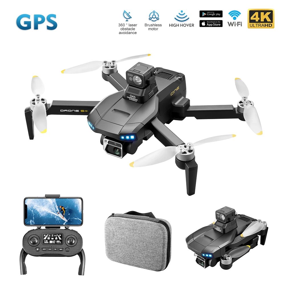 RC Drone GPS with 4K Professional Camera 5G WIFI 360 Obstacle Avoidance FPV Brushless Motor RC