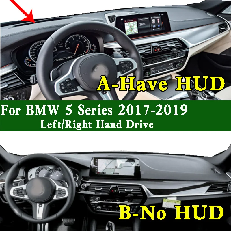 For BMW 5 Series 520d 530i 540i 550i M5 G38 G30 2017-2024 Dashmat Dashboard Cover Instrument Panel