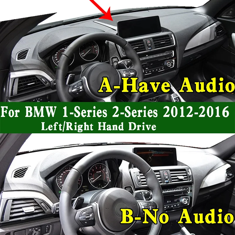 For BMW 1-Series F20 F21 F22 F23 F87 2012-2016 Dashmat Dashboard Cover Instrument Panel Protective