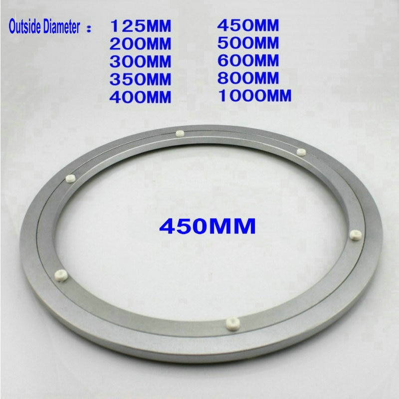 HQ H18 Outside Dia 450 MM (18 Inch) Quiet and Smooth Solid Aluminium Lazy Susan Turntable