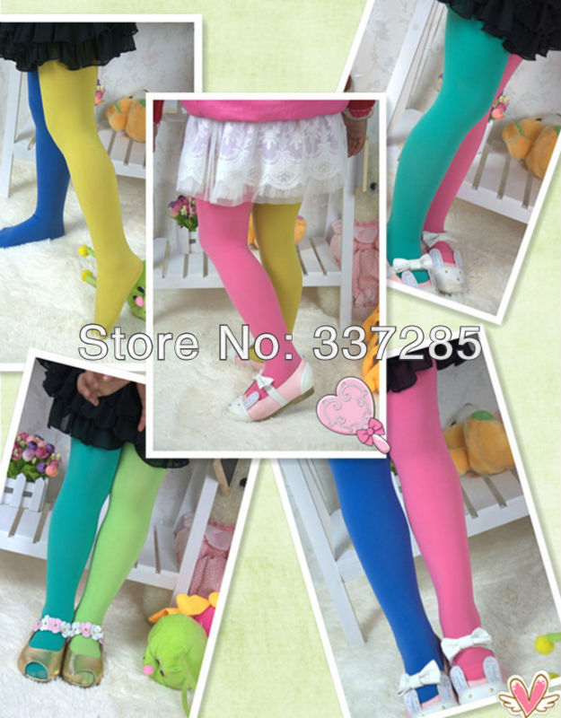 children double color AB splicing velvet pantyhose tights double color pantyhose AB candy pantyhose