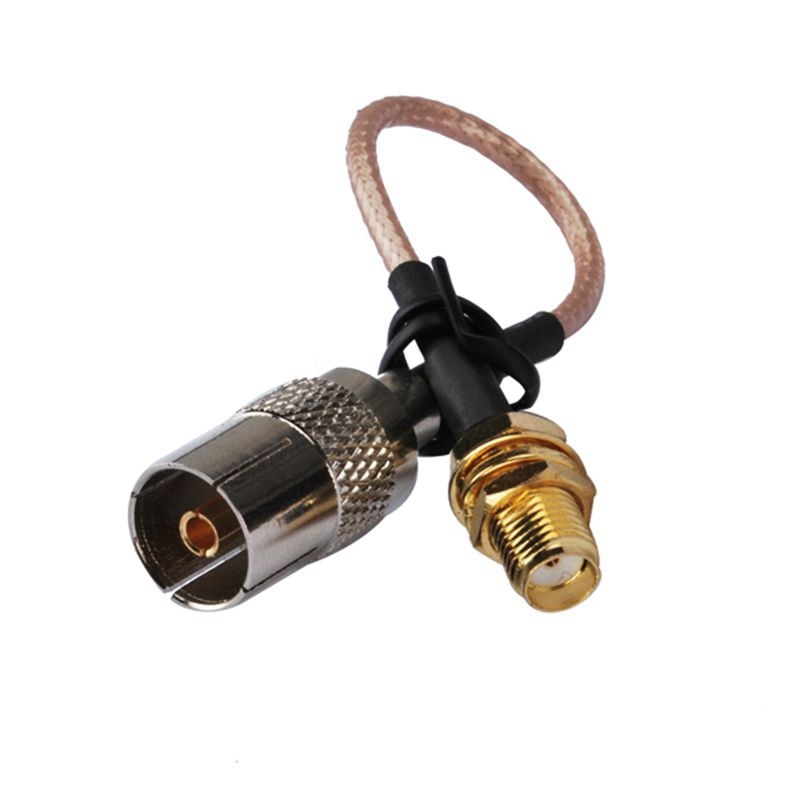 Superbat SMA Jack Bulkhead to TV Straight Female Pigtail Cable RG316 10CM Cable Extend Adapter