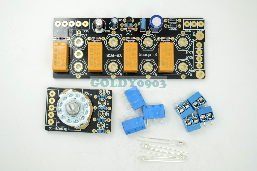 Audio signal Selector Relay Board/ Signal amplifier switching board