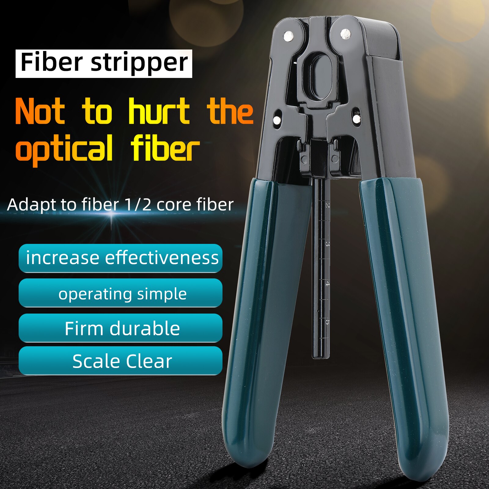 KELUSHI FTTH Fiber Cable Striping Plier Fiber Optic Stripping Tool Fiber Optic Stripper for 3*2mm indoors wiring optical cable