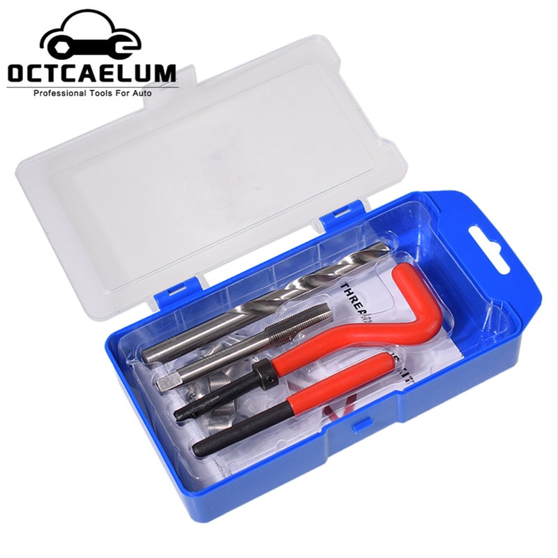 M14 X 1.25 X 12.4 Auto Helical Coil Wire Insert Thread Tools Kit For VW Audi BMW Motorcycle Helicoil AT2059K