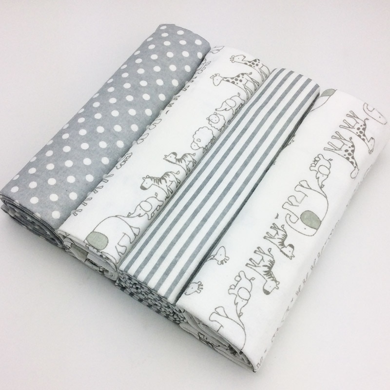 NEW color 4pcs/pack 100%cotton flannel receiving baby blanket newborn colorful cobertor baby bedsheet supersoft blanket 76x76cm