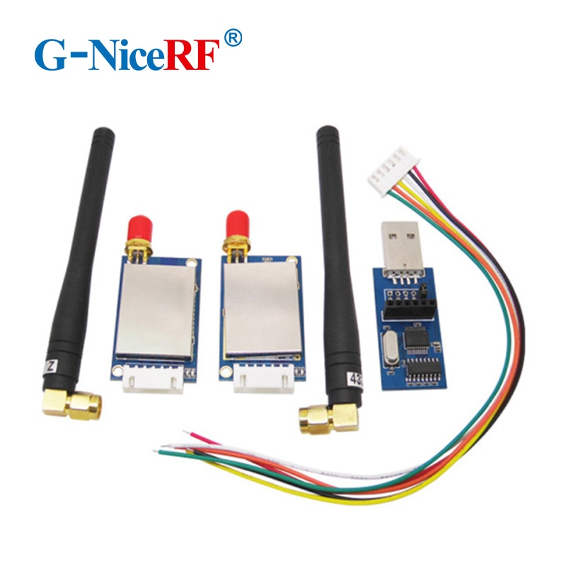 2PCS/Lot SV611 433MHz RS485 Interface 100mW 20dBm Industrial Grade Anti-interference FSK Transmitter/ 433MHz Transceiver Module