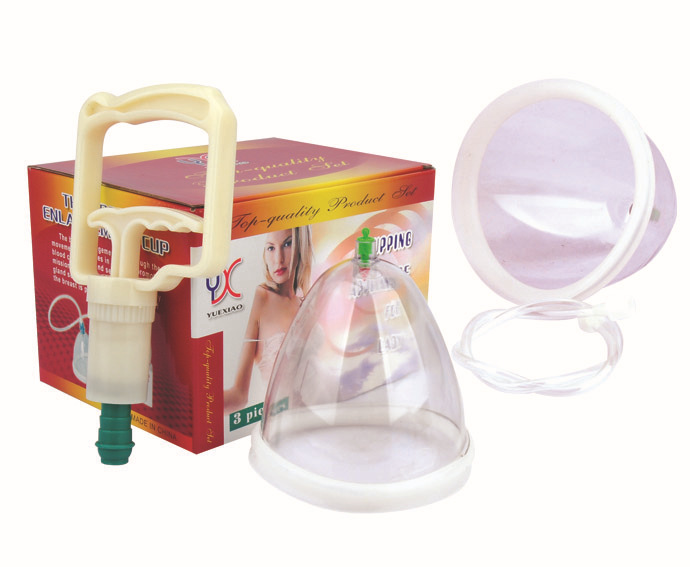 Let's make 2015 Breast Enlargement Pump 13cm CUP Chest gain Cupping Appliance For Lady A B C D breast bigger massage size L