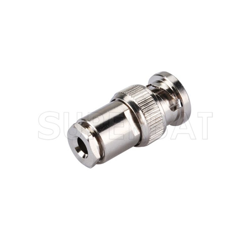 Superbat 10pcs BNC Clamp Male RF Coaxial Connector for Cable RG58 RG142 KSR195 LMR195