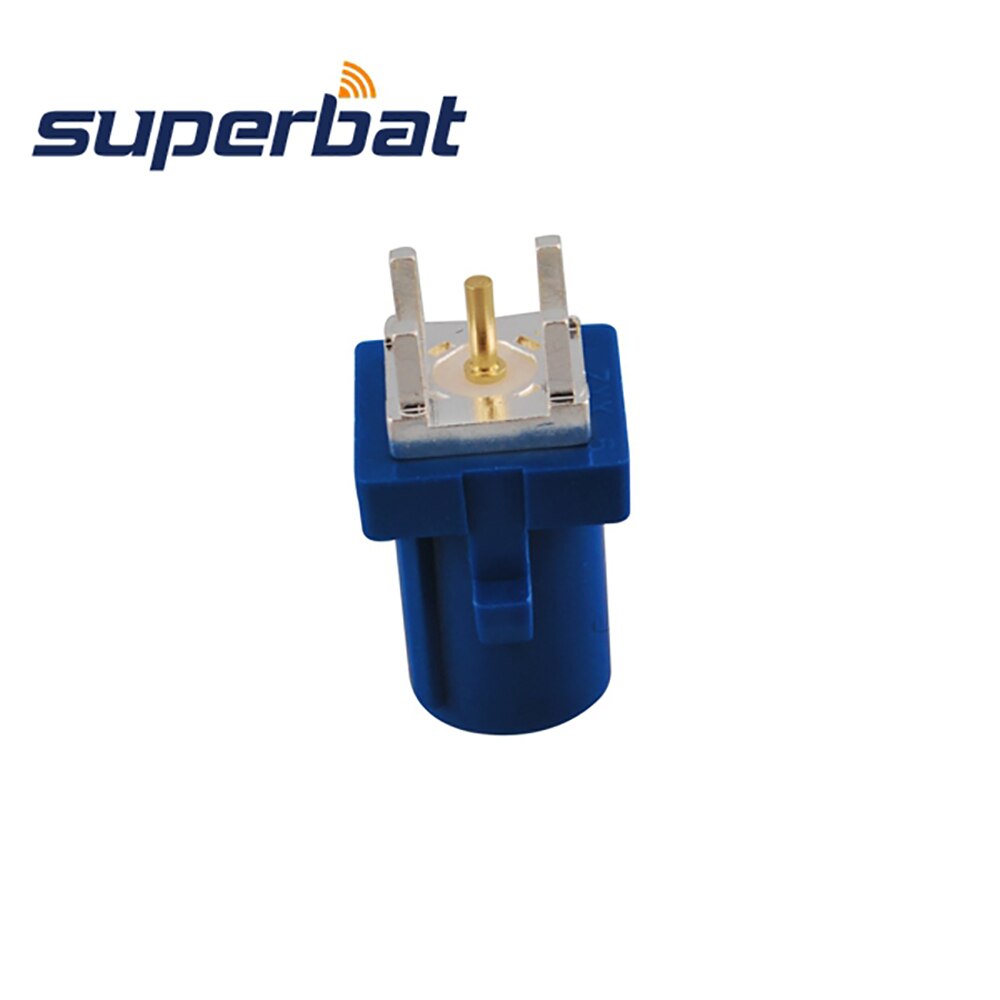 Superbat 10pcs Fakra "C" Male PCB Mount Straight Connecntor 50 Ohm for GPS Telematics or Navigation