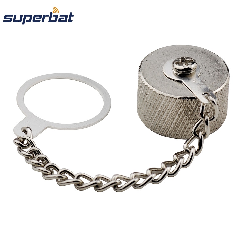 Superbat 10pcs Dust Cap for N-Type Female Connector with Ring Chain