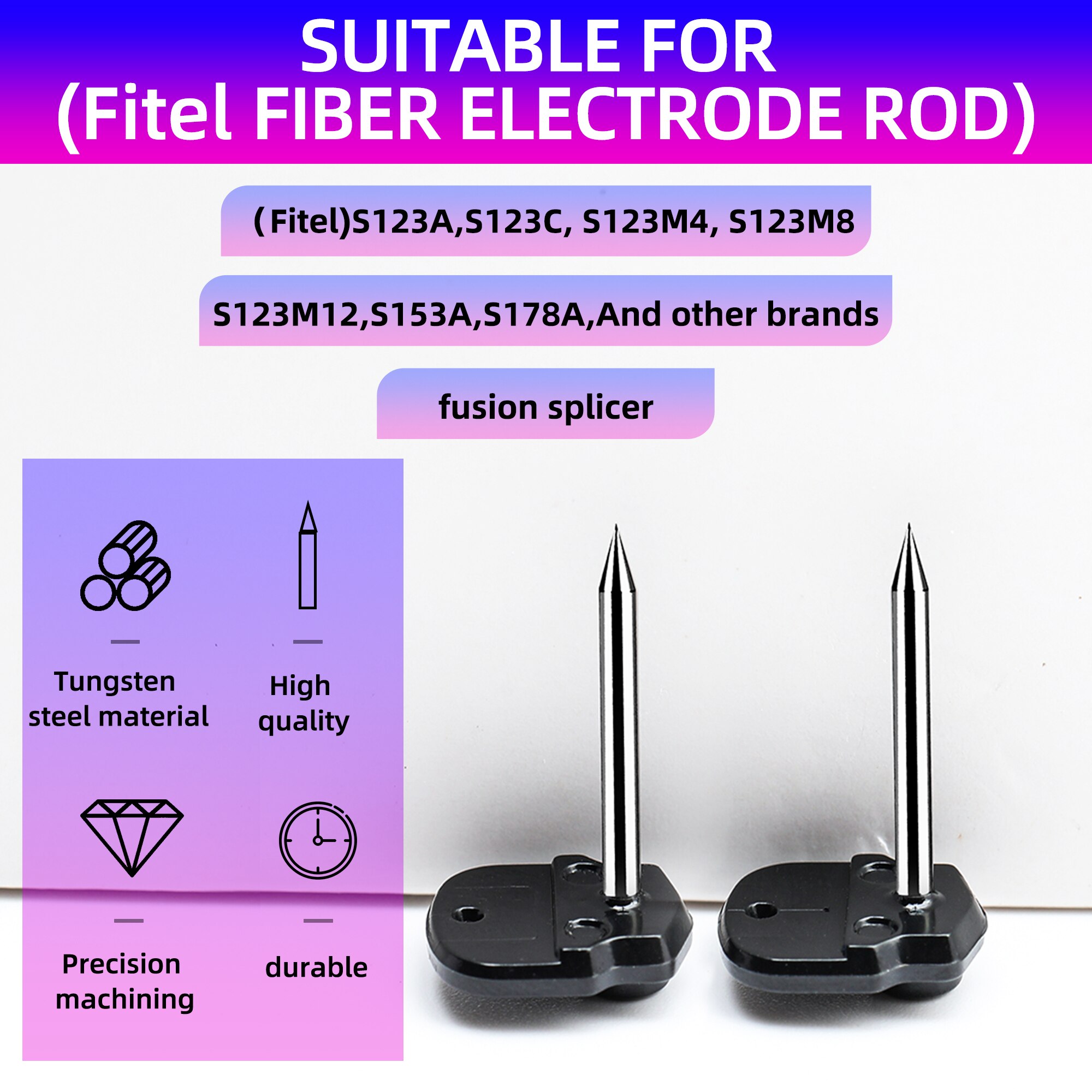 KELUSHI Original 1pair S178A S123A S123C S123M4 S153A Electrical Welding Electrode Rod Use in Fiber Fusion Splicer