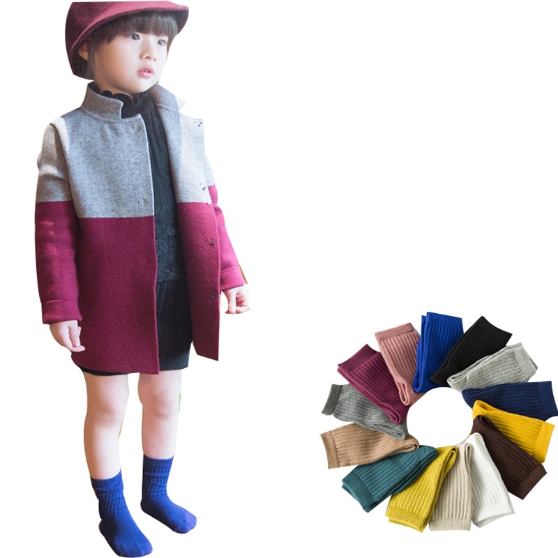 5 pair /1 lot autumn&Warm winter fashion cotton high socks for children 0-9 year baby socks boys girls socks