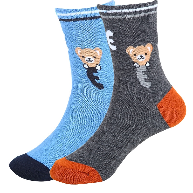 2017 Spring &autumn 5 pairs / lot children socks cartoon pictures 5 colors cotton kids boys socks 1-12 year baby socks