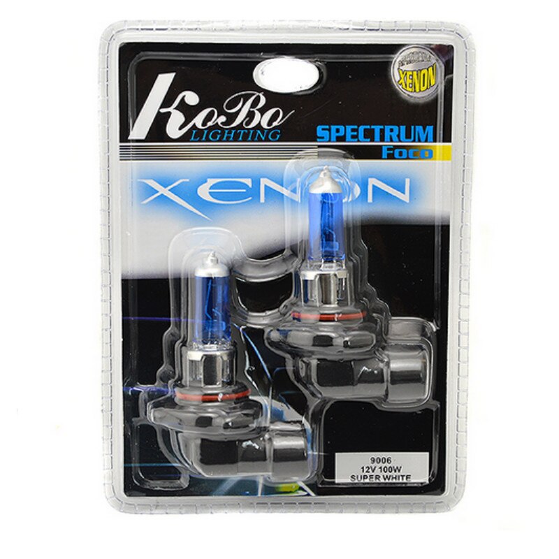 2Pcs 9006 HB4 12V 100W 5000K Xenon Super Bright White Car Headlight Bulbs Car Fog Light Bulb Automobile Head Light Super White