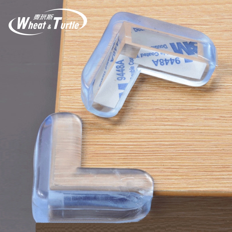 4Pcs Child Baby Safety Transparent Silicone Protector Table Corner Protection Cover Children Anticollision Edge Corner Guards