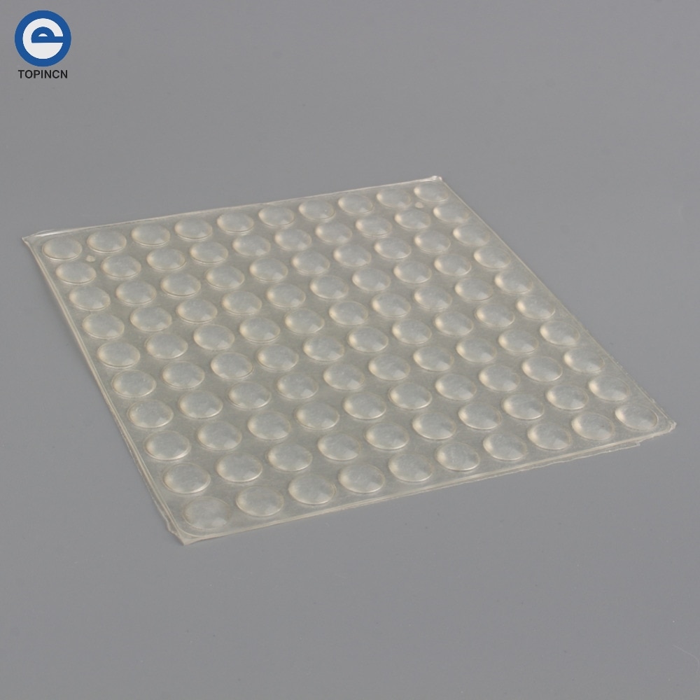 100Pcs Sheet Adhesive Silicone Semicircle Feet Clear Anti Slip Bumper Damper Feet Pads Furniture Pad