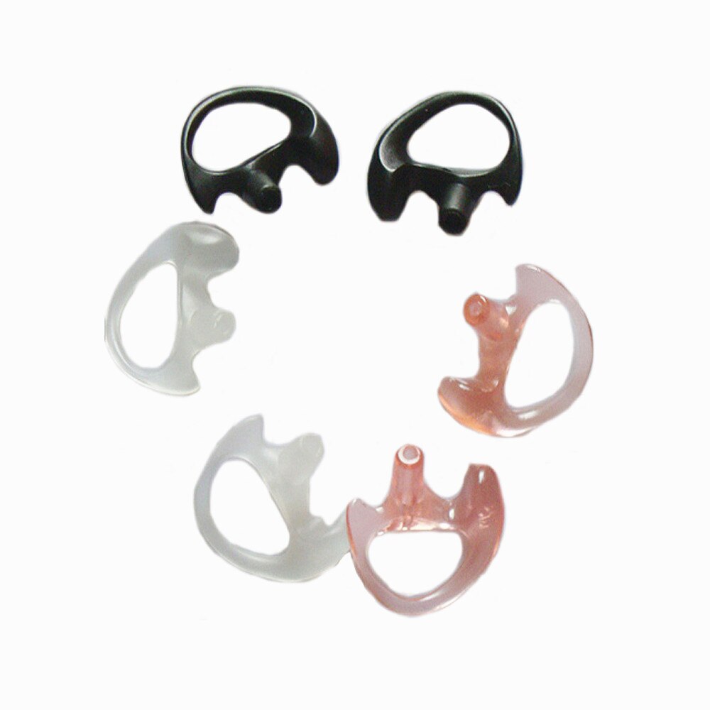 10pc Pink Earmold Molden Gel Insert Ear Bud Tip Police Acoustic Tube For Kenwood Motorola Two Way Radio Headset Earpiece