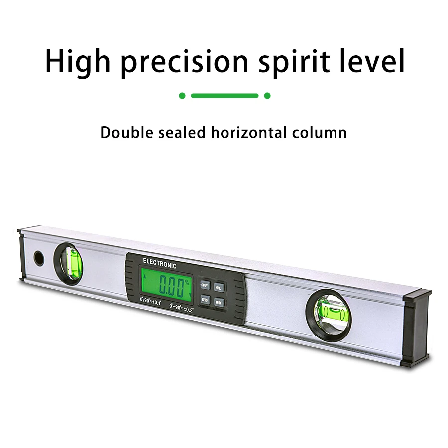 Digital Protractor Angle Finder electronic Level 360 degree  Inclinometer with Magnets  Level angle