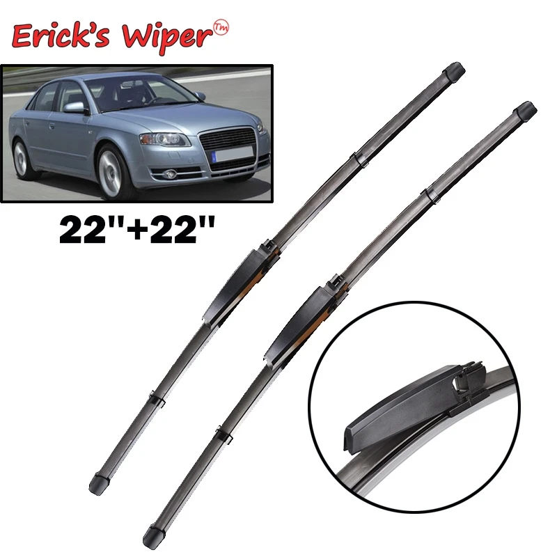 Erick's Wiper LHD Front Wiper Blades For Audi A4 B7 S4 RS4 2004 - 2008 Windshield Windscreen Window