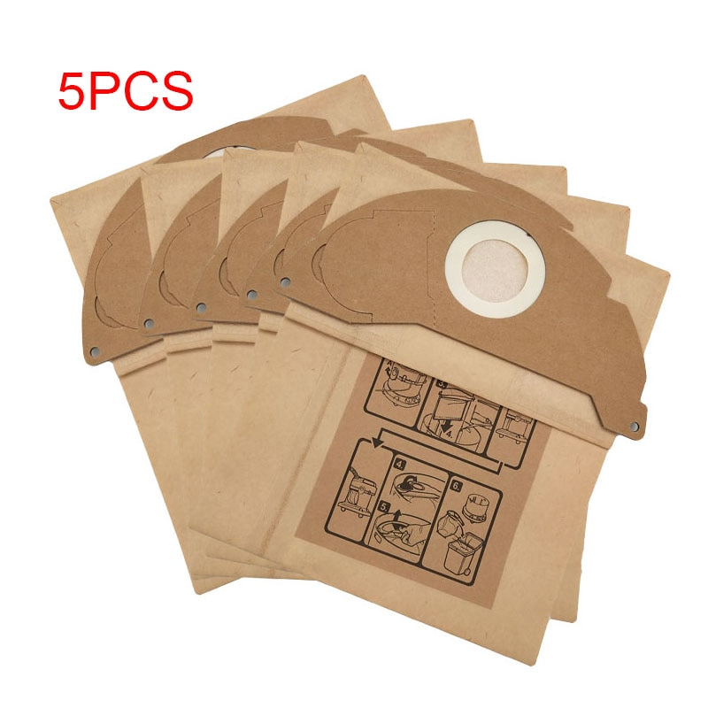 5pcs/lot Vacuum Dust Filter Paper Bag for KARCHER A2004 A2WD2250 054 MV2 Efficient Dust Collection Bags