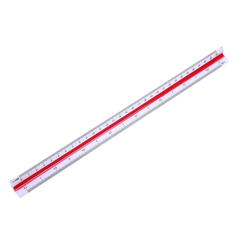 PPYY NEW Plastic Triangular Scale Ruler Precision Three Sided Learning Office Stationery Drafting Supplies Rulers