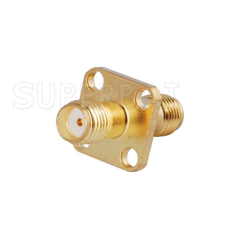 Superbat 5pcs SMA Adapter SMA Female to Jack Panel Mount Medium Version Connector